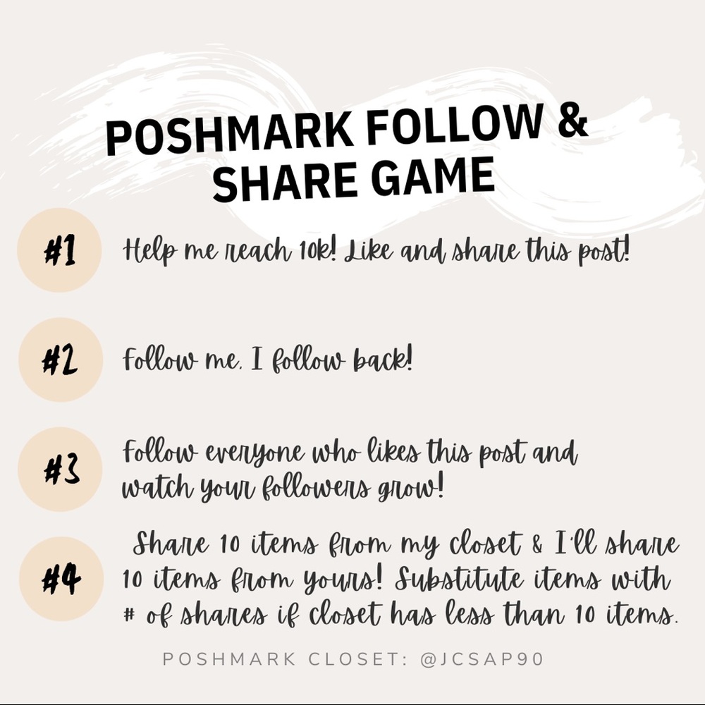 Follow & Share Game ~ Lets Grow Together!